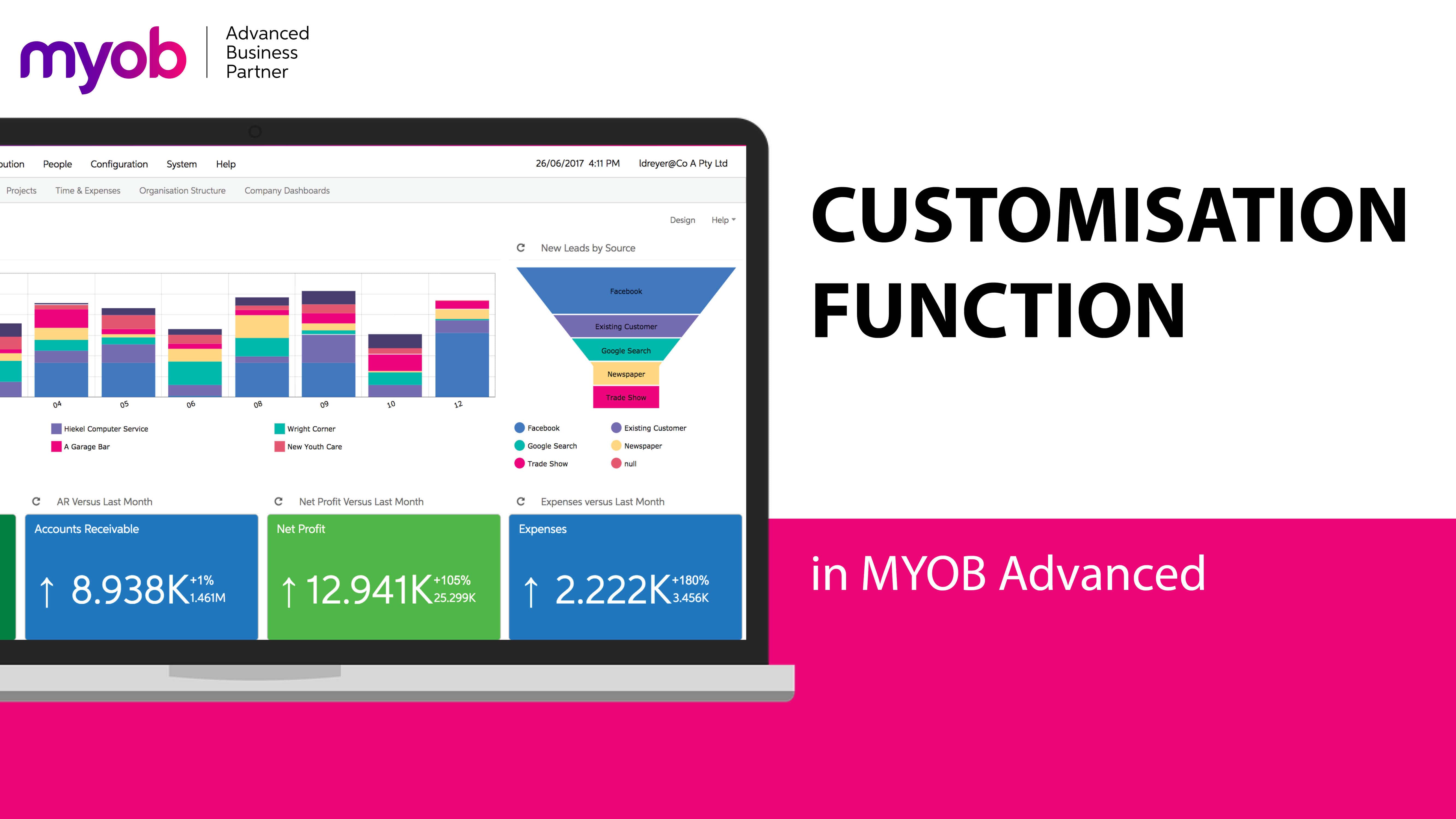 Customisation In Myob Advanced Customise Your Interface