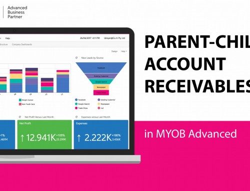 Parent-Child Account Receivables in MYOB Advanced
