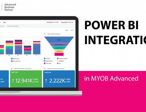 Power BI Integration in MYOB Advanced