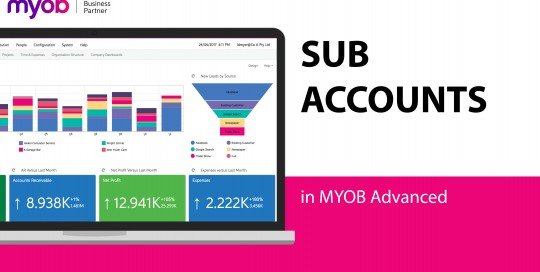 Sub-accounts in MYOB Advanced