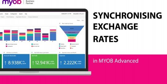 Synchronising exchange rates in MYOB Advanced
