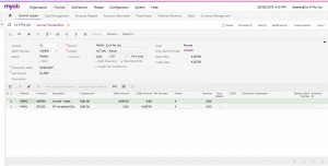 MYOB Acumatica General Ledger