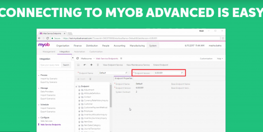 MYOB Acumatica API demo tutorial video by MYOB (Official)