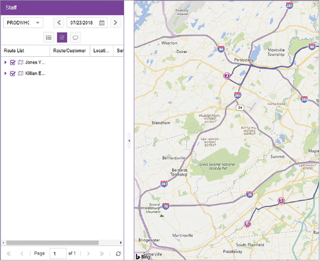 Plan and track the routes for your field service operators