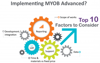Top 10 factors to consider while implementing MYOB Advanced