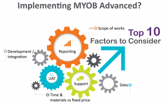Top 10 factors to consider while implementing MYOB Acumatica