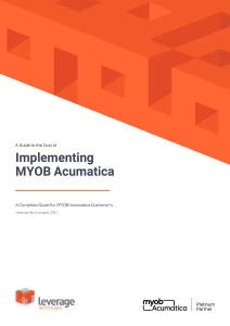 Guide to the Cost of Implementing MYOB Acumatica