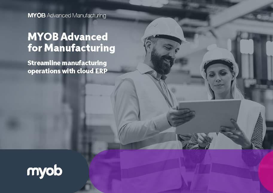 myob advanced manufacturing edition